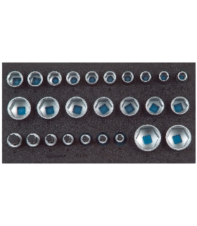 JUEGO DE LLAVES DE VASO 1/2"", HEXAGONAL 2308908 GEDORE